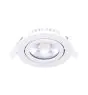 Noxion LED Kallistettava Slim Kohdevalaisin Valkoinen Pyöreä 6W 350lm 60D - 920-930 Dim To Warm | 85mm - IP54 - Himmennettävä - Paras Värintoisto