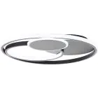 Brilliant Runda Kattovalo Metalli- Silicone Musta 45W 5200lm - 830-865 CCT | 500mm - Kaukosäädin Himmennettävä