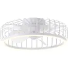 Brilliant Capo Kattotuuletin Metalli- Muovi- Valkoinen 32W 4200lm - 827-865 CCT | 480mm - Kaukosäädin Himmennettävä