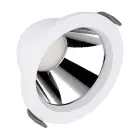 Ledvance LED Alasvalo Comfort Aluminium Valkoinen 13W 1430lm 55D - 930-940 CCT | 116mm - Odetnij 100mm - IP44 - Paras Värintoisto - UGR