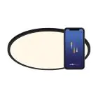 Nordlux Oja Smart 60 Kattovalo Metalli- Musta 30W 3500lm - 827-865 Säädettävä Valkoinen | 600mm - Wifi ja Sininentooth Himmennettävä