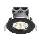 Monipakkaus 3x Nordlux Downlight Fremont Metalli- Musta 4.5W 345lm 36D - 827 Erittäin Lämmin Valkoinen | 85mm - IP65 - Himmennettävä