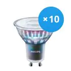 Monipakkaus 10x Philips MASTER LED Spot ExpertColor GU10 PAR16 3.9W 280lm 25D - 930 Lämmin Valkoinen | Paras Värintoisto - Himmennettävä - Korvaa 35W