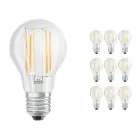 Monipakkaus 10x Ledvance Classic LED E27 Päärynä Filament Kirkas 7.5W 1055lm - 827 Erittäin Lämmin Valkoinen | Himmennettävä - Korvaa 75W