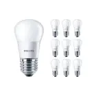 Monipakkaus 10x Philips Corepro LED Lustre E27 Pallo Matta 5W 470lm - 827 Erittäin Lämmin Valkoinen | Korvaa 40W