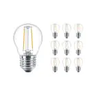 Monipakkaus 10x Philips Corepro LED Lamppu E27 Päärynä Kirkas 7W 806lm - 827 Erittäin Lämmin Valkoinen | Korvaa 60W