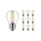 Monipakkaus 10x Philips Master Value LED Lustre E27 Pallo Filament Kirkas 3.4W 470lm - 927 Erittäin Lämmin Valkoinen | Paras Värintoisto - Himmennettävä - Korvaa 40W