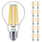 Monipakkaus 10x Philips Corepro LED Lamppu E27 Päärynä Kirkas 17W 2452lm - 827 Erittäin Lämmin Valkoinen | Korvaa 150W