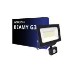 Noxion LED Valonheitin Beamy G3 50W 5500lm 110D - 840 Kylmä Valkoinen | IP44 - Liike- ja Valotunnistin - Symmetrinen
