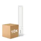 Monipakkaus 10x Philips Corepro PL-L LED 8W 960lm - 830 Lämmin Valkoinen | 4-Nastaa - Korvaa 18W