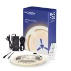 Noxion  LED-Nauhat Naga 5 Metri Täydellinen setti - Smart Wifi - 24V - 120LEDs/m - 9.6W/m - 930 Lämmin Valkoinen | 8mm - IP20 - Paras Värintoisto - SMD2835