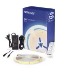 Noxion  LED-Nauhat Naga 5 Metri Täydellinen setti - Smart Wifi - 24V - 320LEDs/m - COB - 8W/m - 940 Kylmä Valkoinen | 8mm - IP20 - Paras Värintoisto
