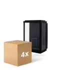 Monipakkaus 4x D'Lite Seinävalaisin Arlo Musta | IP44 - Sopii 1x E27