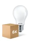 Monipakkaus 6x Philips Corepro LED Lamppu E27 Päärynä Matta 8.5W 1055lm - 830 Lämmin Valkoinen | Korvaa 75W