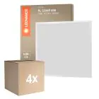 Monipakkaus 4x Ledvance LED Paneeli Kompakti Aluminium Valkoinen 33W 3630lm - 865 Päivänvalo Valkoinen | 60x60cm