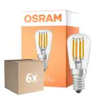 Monipakkaus 6x Osram LED Special E14 Tubular Lamppu T26 Filament Kirkas 2.8W 250lm - 827 Erittäin Lämmin Valkoinen | Himmennettävä - Korvaa 25W