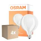 Monipakkaus 4x Osram Retrofit LED E27 Globe Filament Matta 11W 1521lm - 827 Erittäin Lämmin Valkoinen | Korvaa 100W