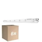 Monipakkaus 6x Ledvance LED Loisteputkivalaisimet Vedenkestävä Kosteudenkestävä 46W 5750lm - 830 Lämmin Valkoinen | 150cm