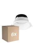 Monipakkaus 6x Noxion LED Alasvalo Hera Syvä Upotettu Valkoinen 21W 2400lm 100D - 827-830-840 CCT | 226mm - Odetnij 200mm