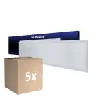 Monipakkaus 5x Noxion LED Paneeli Delta Value V5 28W 3920lm - 830-840 CCT | 120x30cm - UGR