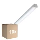 Monipakkaus 10x Philips LED Loisteputkivalaisimet Vedenkestävä Ledinaire WT060C 46W 5600lm - 840 Kylmä Valkoinen | 150cm - 1x Läpijohdotus