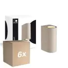 Monipakkaus 6x D'Lite Seinävalaisin Vossem Beige Up & Down | Sopii 2x GU10 