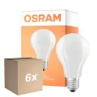 Monipakkaus 6x Osram LED Lamps E27 Päärynä Filament Matta 11.6W 2452lm - 827 Erittäin Lämmin Valkoinen | Korvaa 150W
