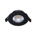 Noxion LED Kallistettava Slim Kohdevalaisin Musta Pyöreä 6W 550lm 60D - 927 Erittäin Lämmin Valkoinen | 85mm - IP54 - Himmennettävä - Paras Värintoisto