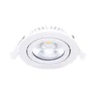 Noxion LED Kallistettava Slim Kohdevalaisin Valkoinen Pyöreä 6W 520lm 60D - 927 Erittäin Lämmin Valkoinen | 85mm - IP54 - Himmennettävä - Paras Värintoisto